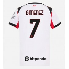 AC Milan Santiago Gimenez #7 Bortedrakt Kvinner 2025-26 Kortermet